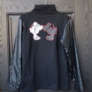 Disney Minnie and Mickey Leather and Lace Jacket Size Large